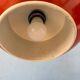 Small red and chrome space age pendant lamp