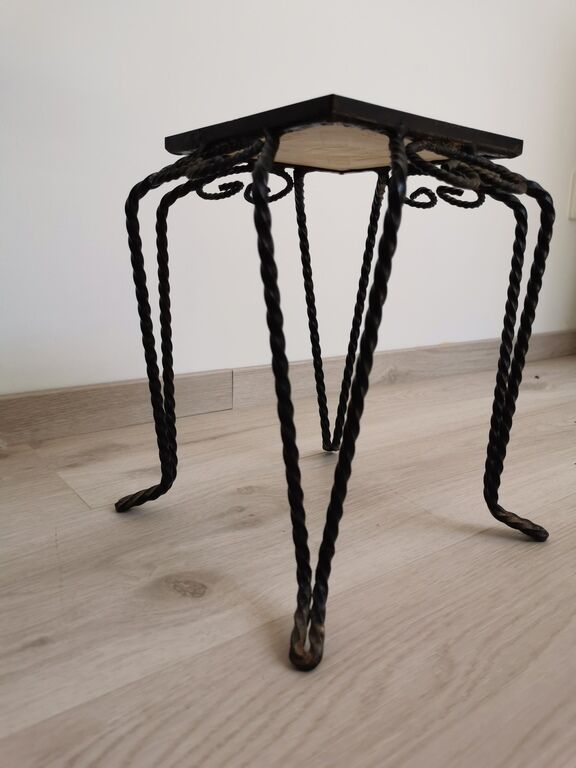 Decorative ceramic wrought iron harness