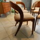 Chaises scandinave gondole années 70