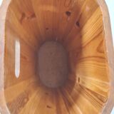 Vintage solid pine umbrella rack