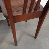 Pair of wooden bridge armchairs