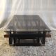 Designer coffee table in metal and smoked glass, 70s-80s