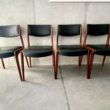 4 scandinavian teak chairs