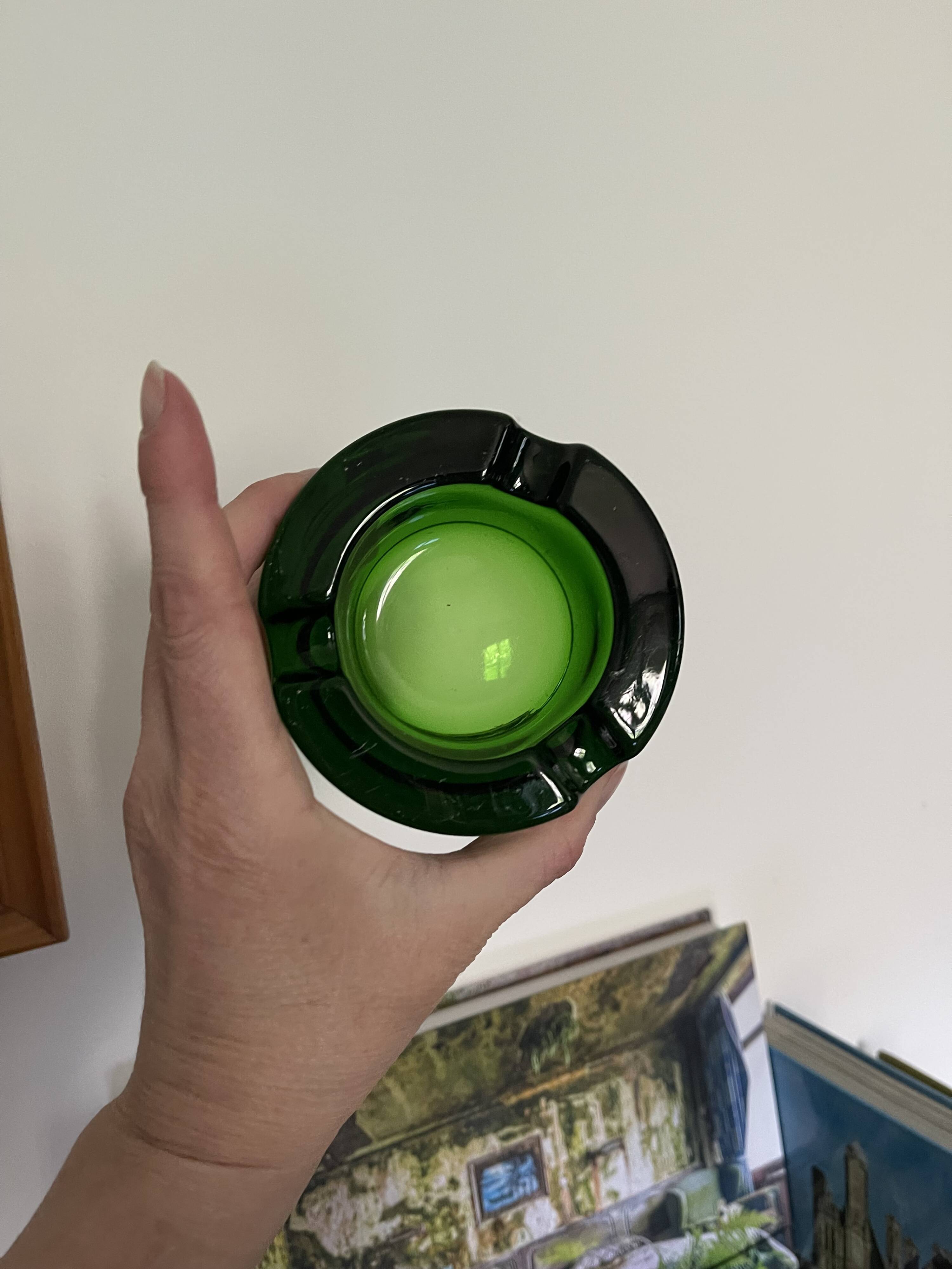 Vintage block ashtray from the 1960s.