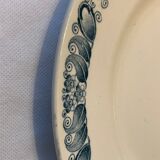 Soup tureen and 6 old Longchamp soup plates, Terre de Fer, Marcel model