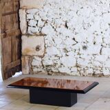 Elm burl coffee table, 1970