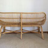 Rattan bench