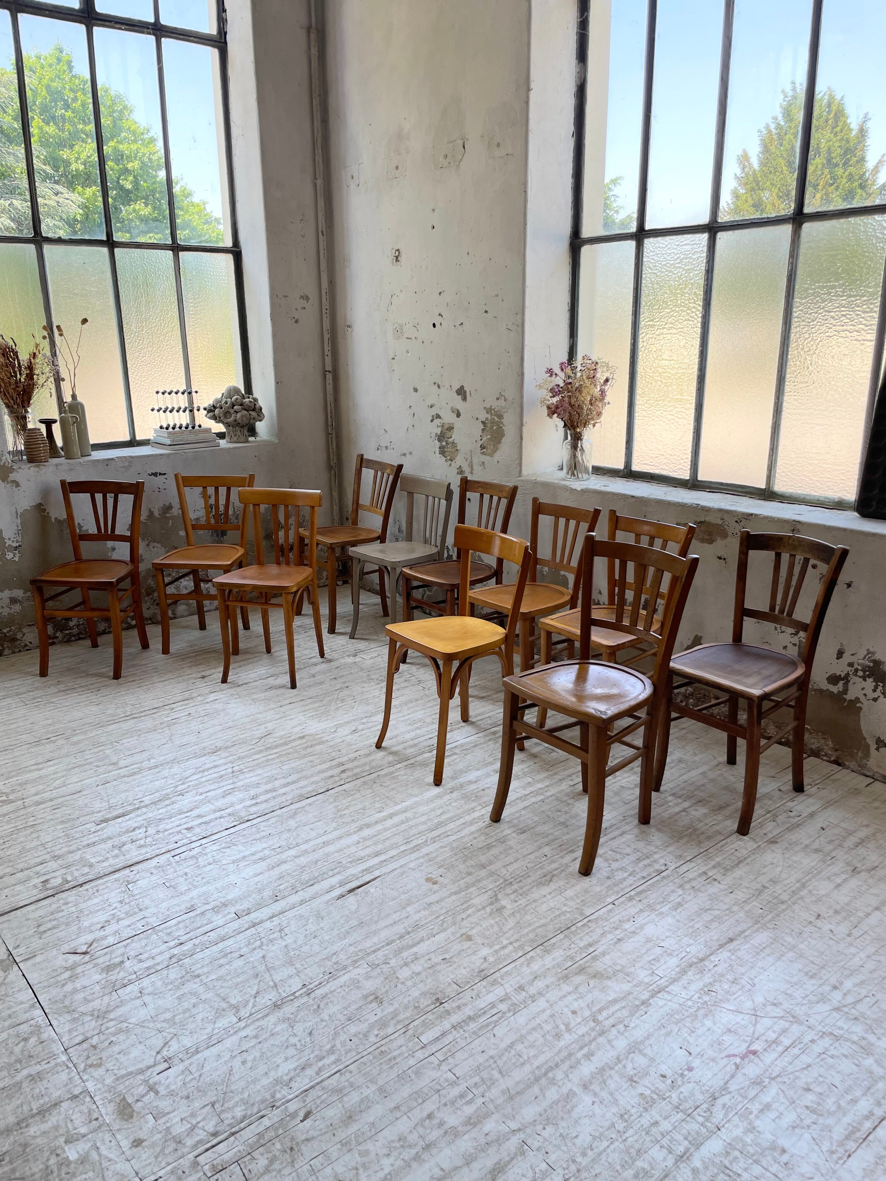 Set 11 Baumann bistro chairs