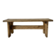 Low stool in raw wood