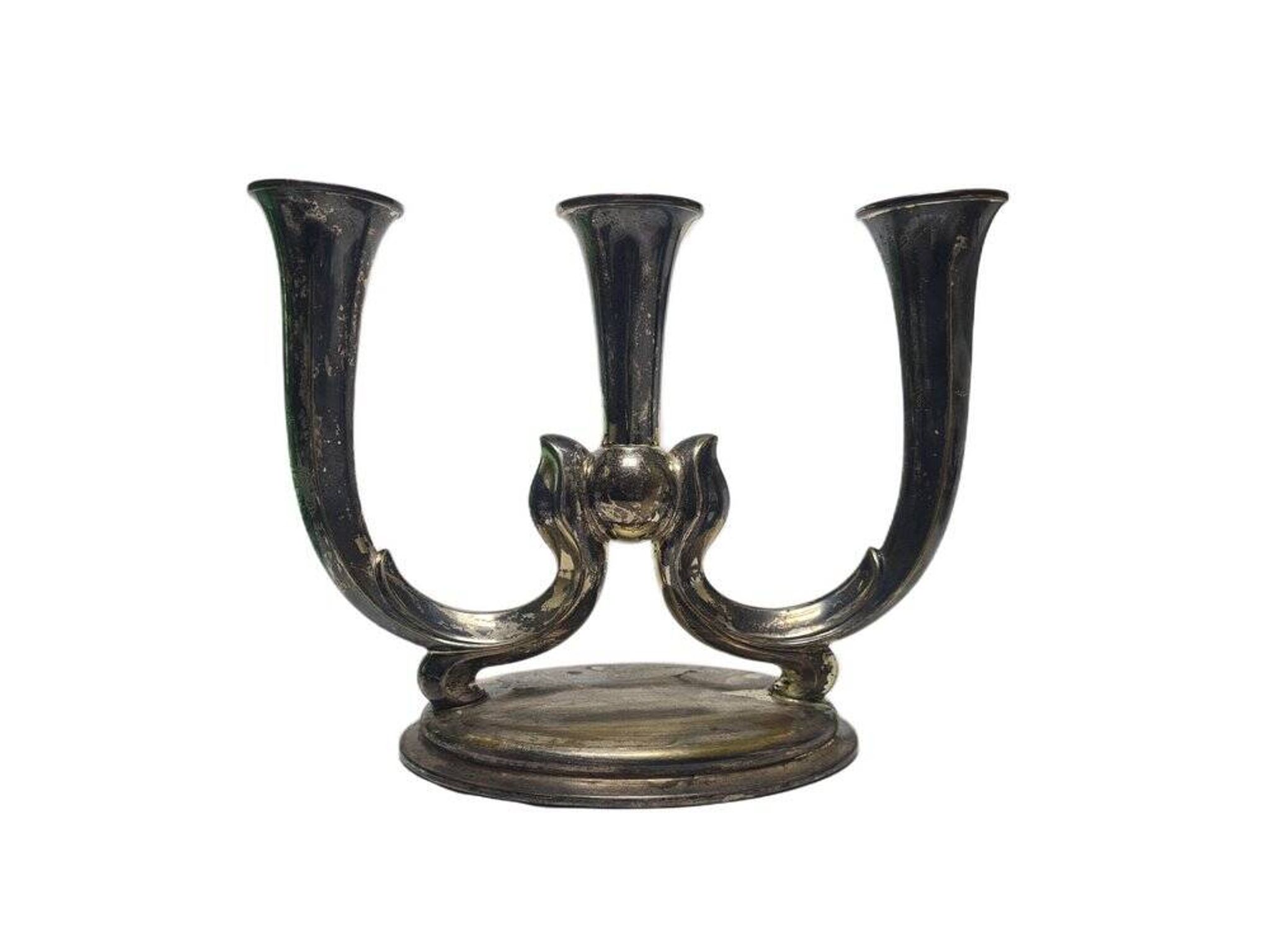 Art Deco three-armed candleholder, Germany, 1950s