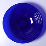 Glass Centerpiece Platter Forum Sapphire / Bormioli Rocco / Italy / 1980s