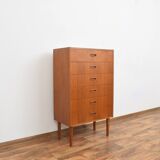 Mid-century swedish teak chest of drawers, 1960s.