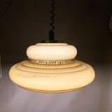 Acrylic retractable pull down pendant lamp