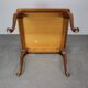 European Art Deco square coffee table from the 1930s in walnut veneer with a restored oiled finish
