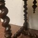 Table bureau Louis XIII en noyer sculpté XIX siècle