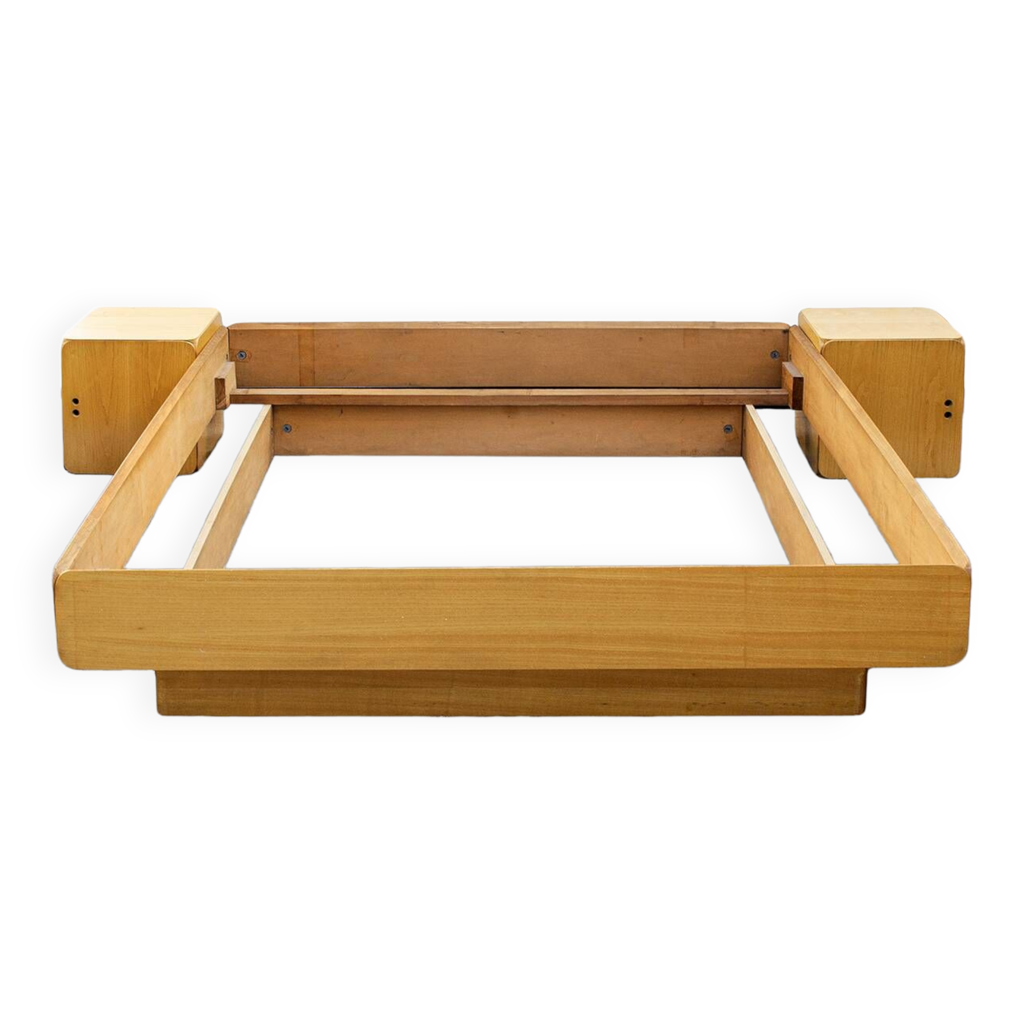 Letto in faggio serie Samara di Derk Jan de Vries per Maisa 1977