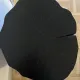Black solid wood side table