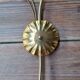 Pair of brass and glass sconces