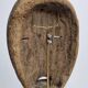 Antique Dan passport mask in carved wood 15 cm, with stand
