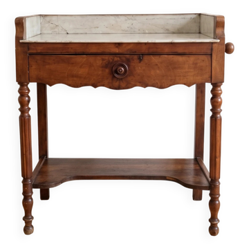 Antique wooden and marble dressing table