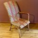 Fauteuil adulte en rotin vintage