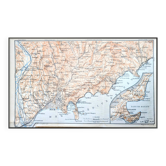 From Nice to Menton, original map printed in 1901.