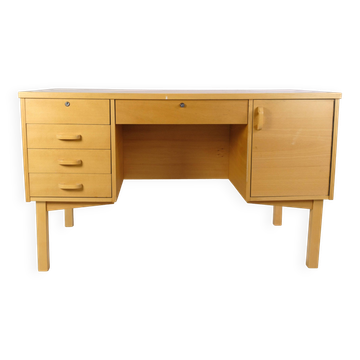 Desk Made In Beechwood From 1960s