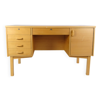 Desk Made In Beechwood From 1960s