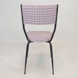 Set of 4 Italian Metal Dining Chairs, 1960's