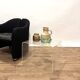1970s plexiglass side table by David Lange