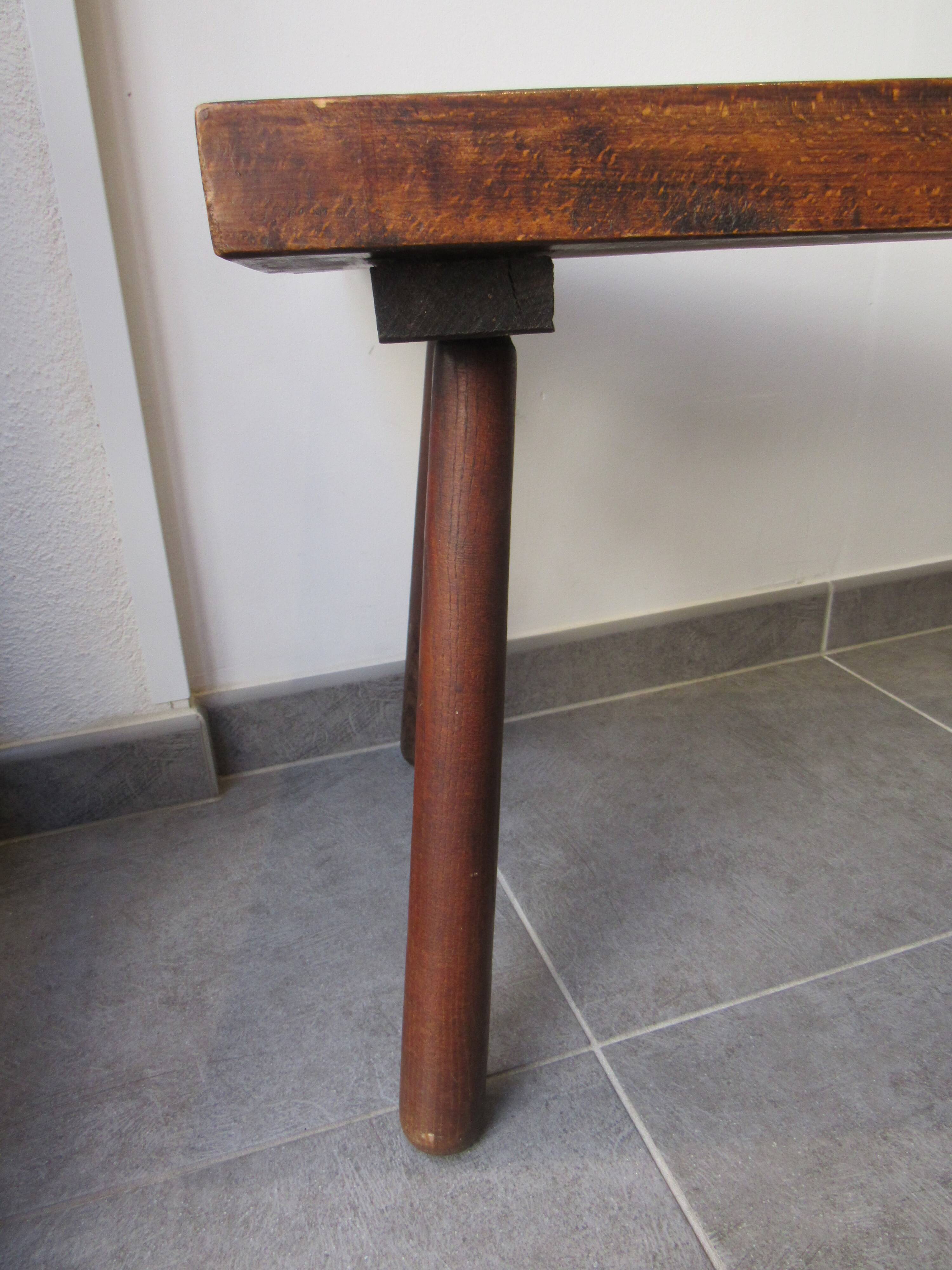 Table low spirit campaign in solid wood.