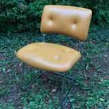 Strafor chair 70s skaï orange