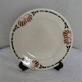 Round flat on foot shower faience art deco ennege 1929