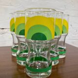 Series of 6 vintage Italy glasses