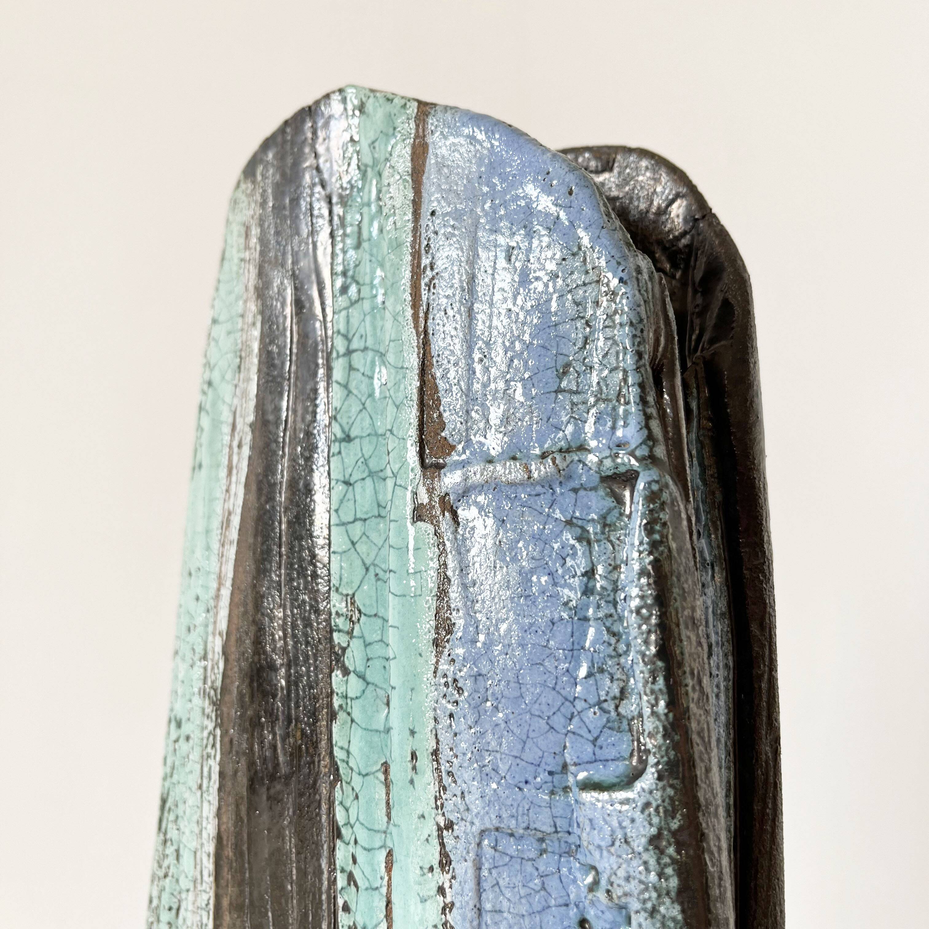 Brutalist Sculptural Ceramic Vase