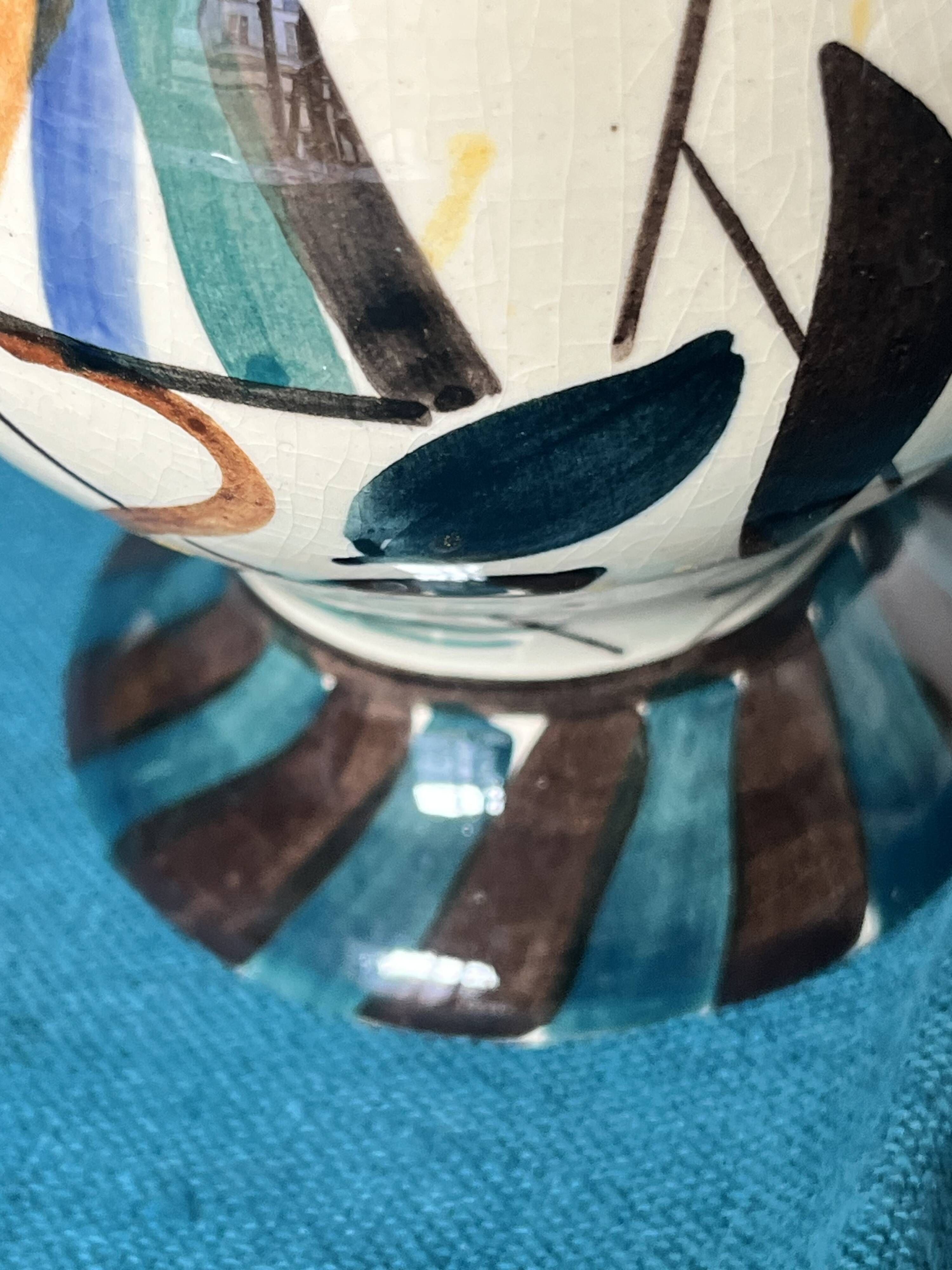 Vase sixties motif lampshade