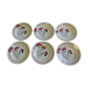 Set of six plates old "mill of the wolves"