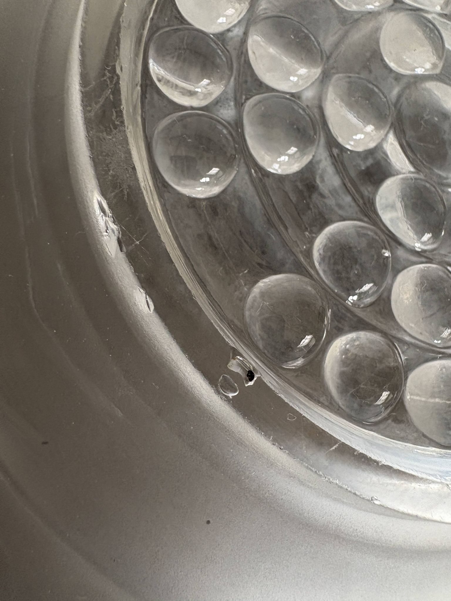 Vintage Art Deco pressed glass plate