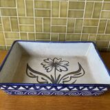 Rectangular dish by Robert Picault in Vallauris year 50s