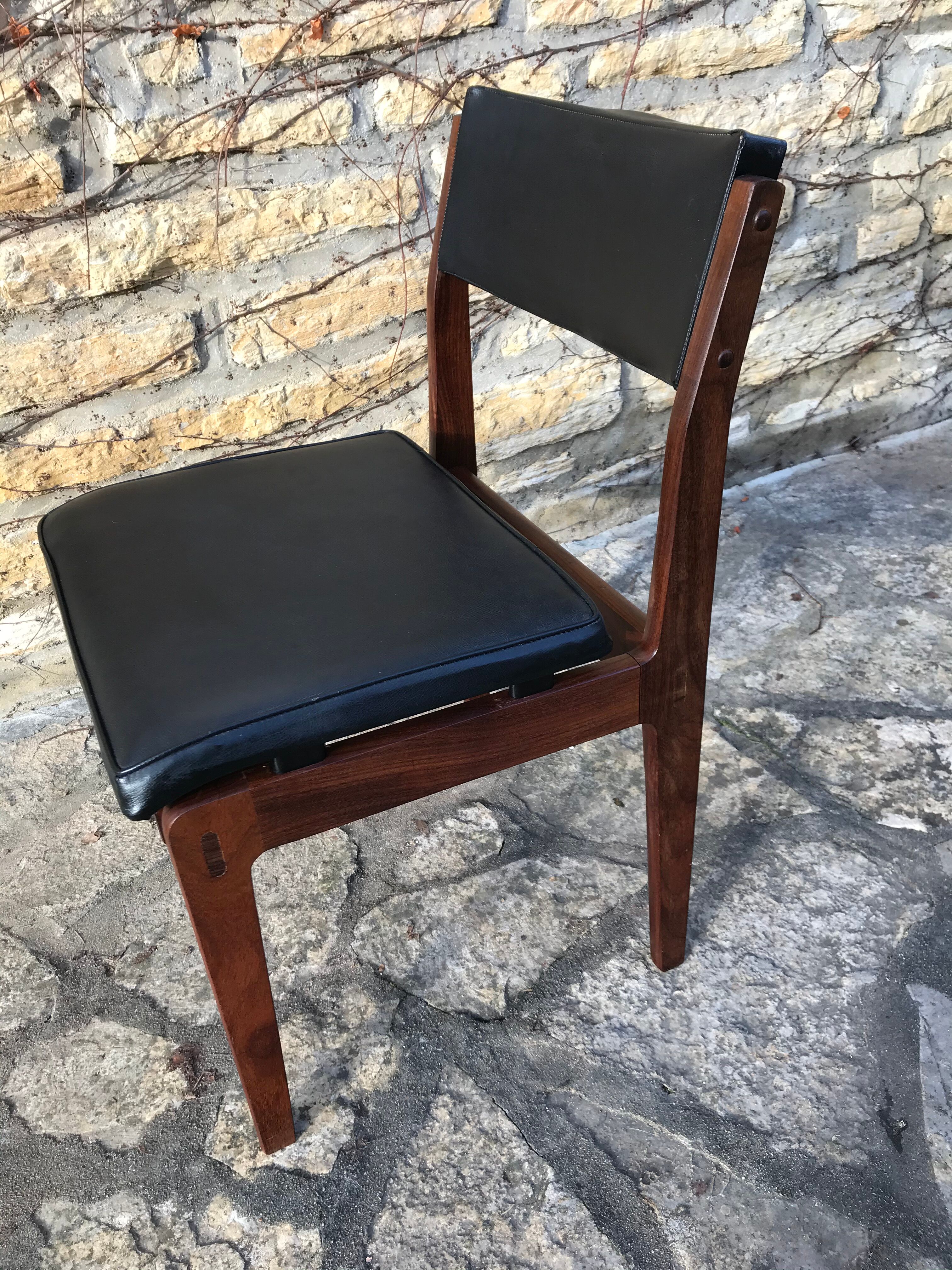 Wooden chair and skai