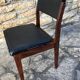Wooden chair and skai