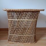 Woven wicker side table