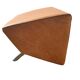 Armchair + matching ottoman – leather – 2000