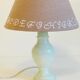 Lamp feet in vintage marble