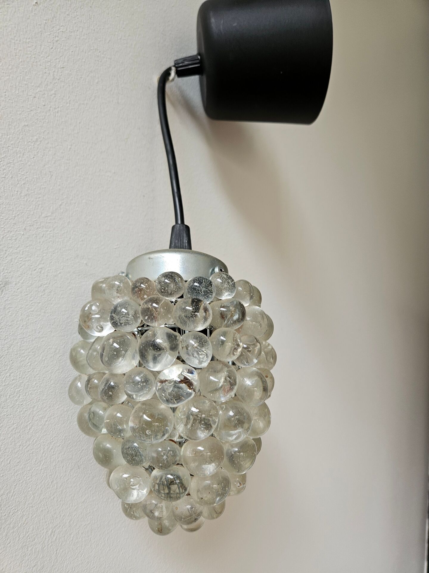 Suspension design en verre vintage