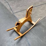 Mid-century wooden rocking horse, 1960s