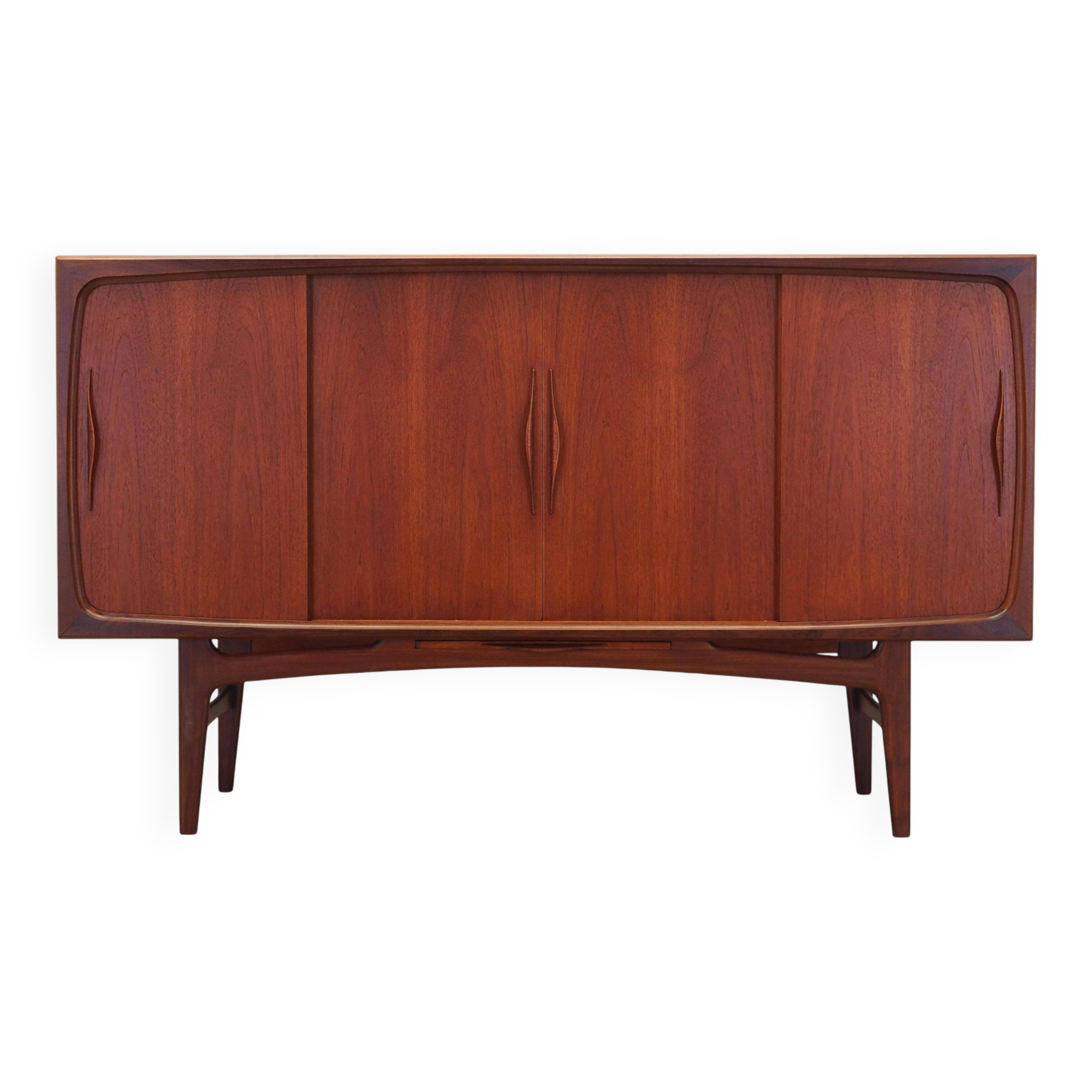 Teak highboard, Danish design, 1970s, production: Denmark