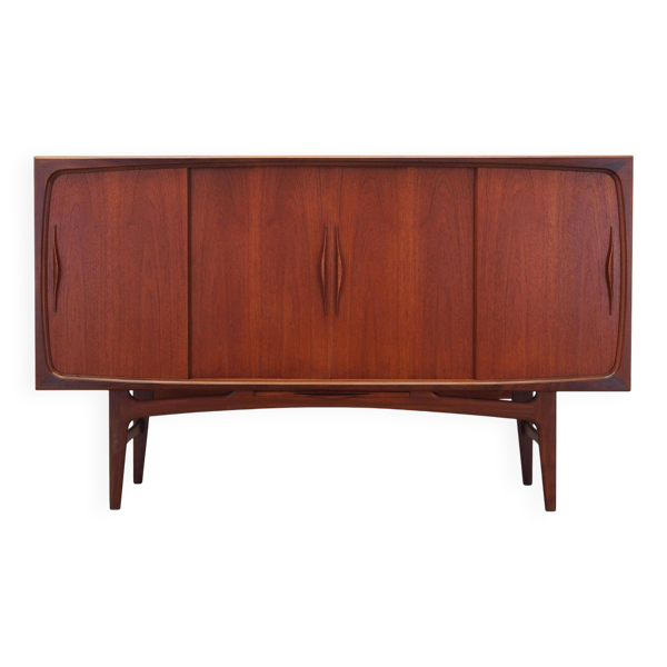 Enfilade en teck, design danois, années 1970, production : Danemark