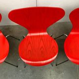 Model 3107 chairs by Arne Jacobsen for Fritz Hansen, Denmark, 1997, Set of 4