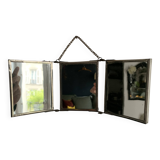 Miniature triptych mirror, illustration of the 1900 World's Fair